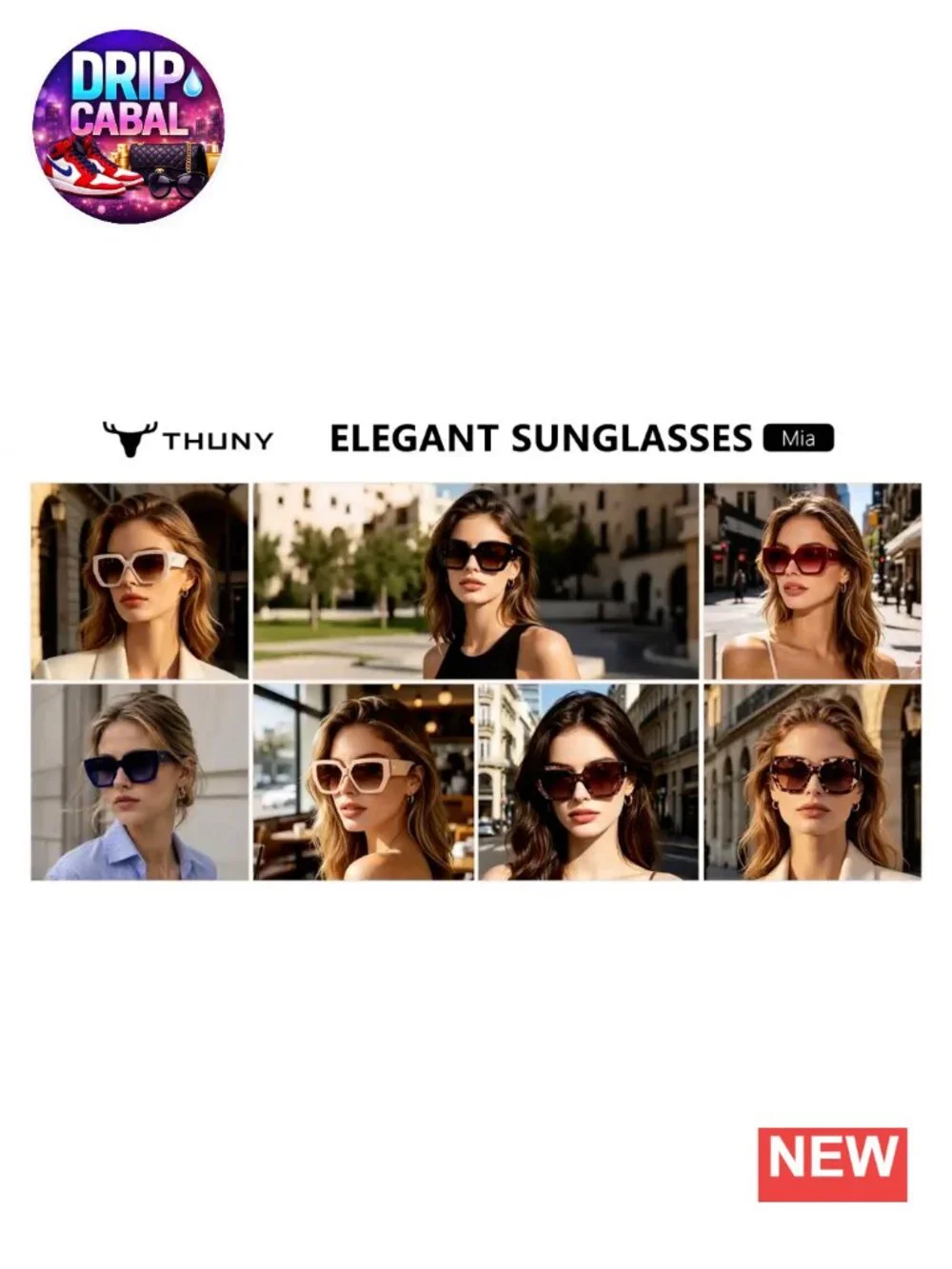 Oversized Polarized Sunglasses Women UV400 Acetate Frame Retro Square Shades